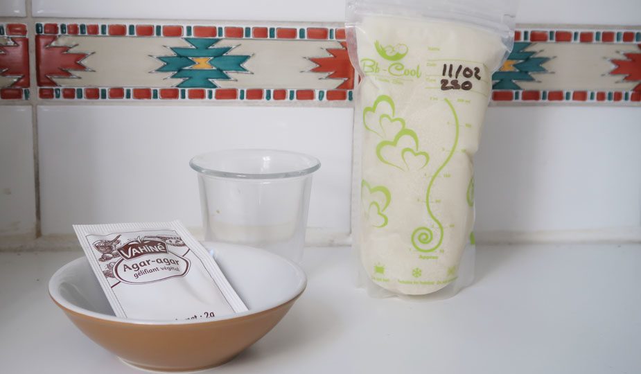 flan au lait maternel ingrédients