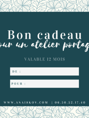 carte cadeau portage