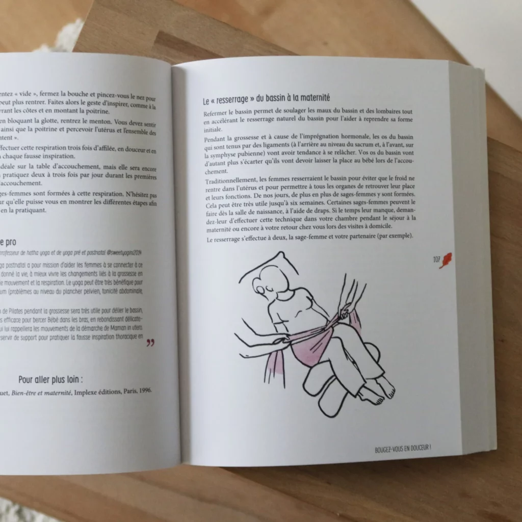 Bien vivre son quatrième trimestre de Julia Simon, bandage bassin